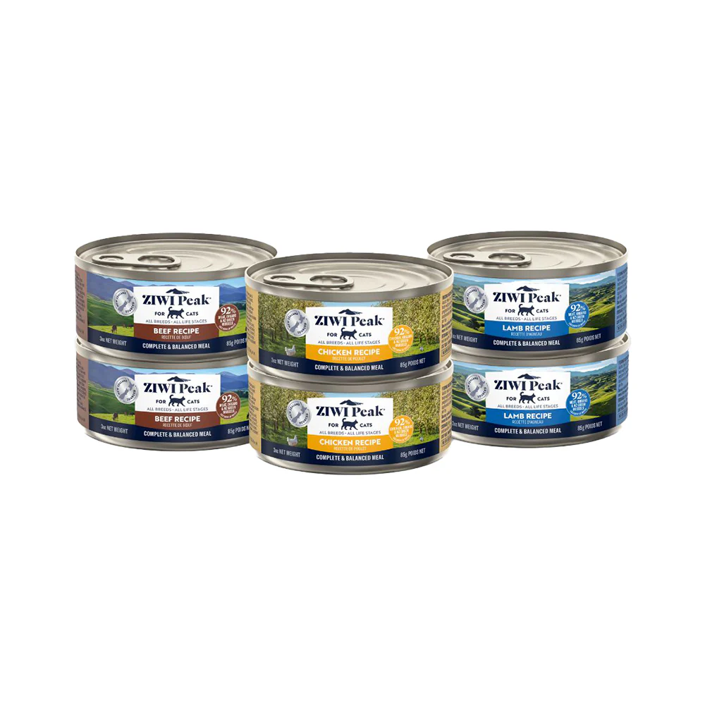 ZIWI PEAK Beef, Chicken, Lamb Wet Cat Food 85gx3x2 Variety Pack - Image 2