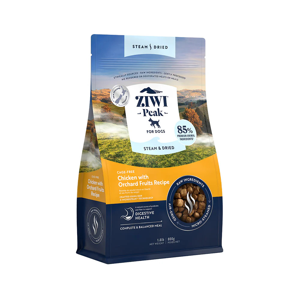 ZIWI PEAK Steam & Dried Cage-Free Chicken with Orchard Fruits Dog Food - Image 4