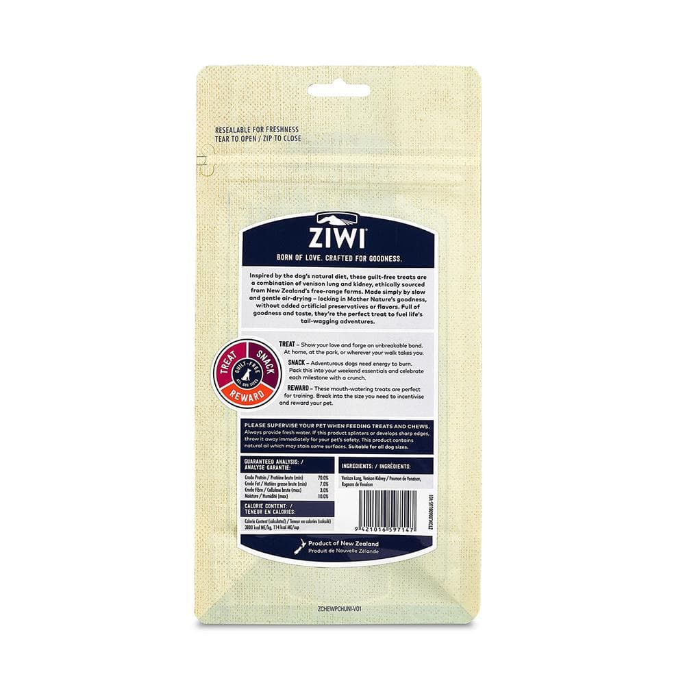 ZIWI Venison Lung & Kidney Air Dried Dog Treats 60g - Image 2