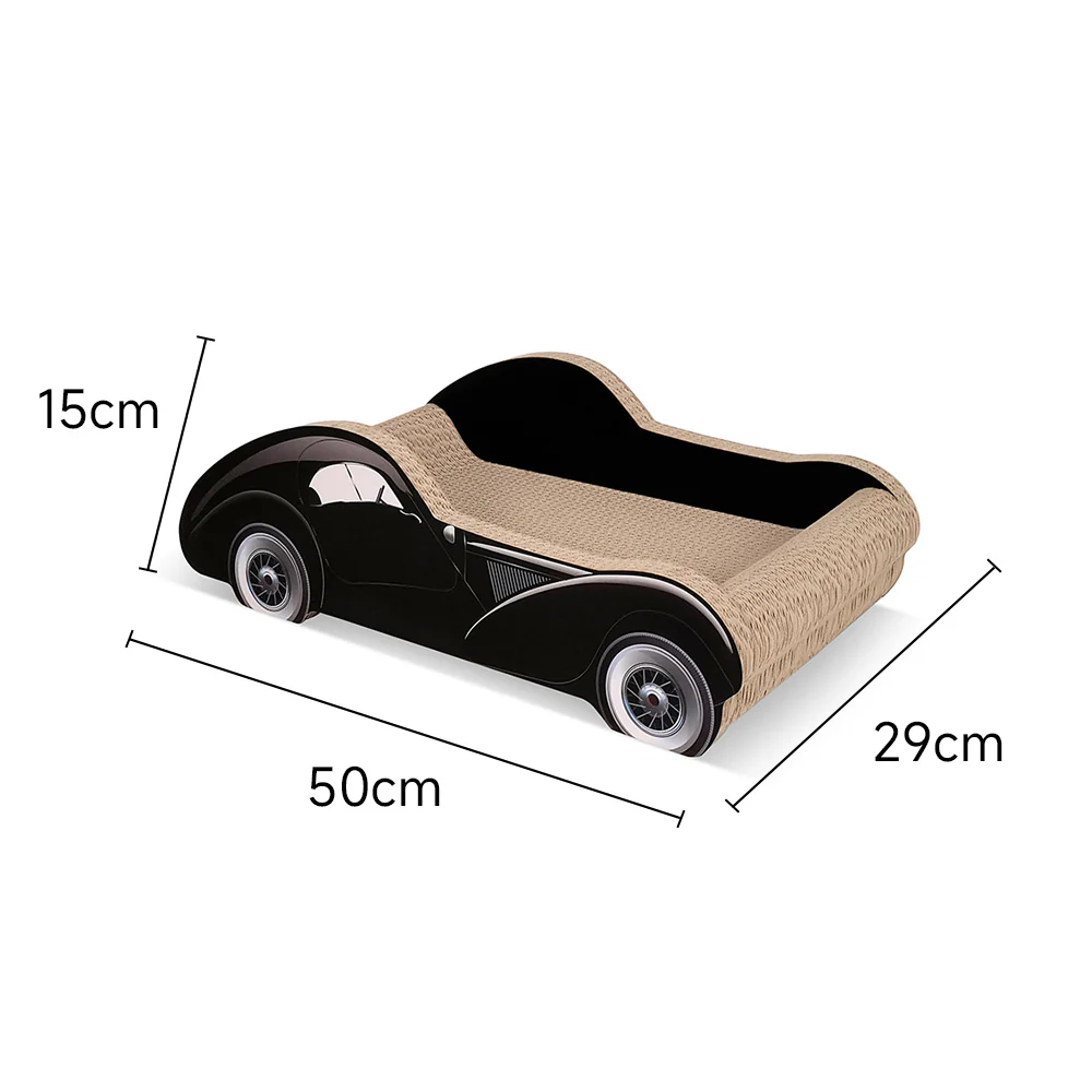 ZODIAC Black Car-shaped Cat Scratcher 50x29x15cm - Image 6