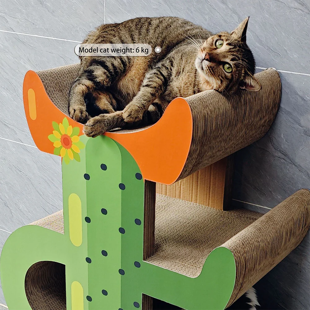 ZODIAC Cactus multi-layer Cat Scratcher 60x36x89cm - Image 3