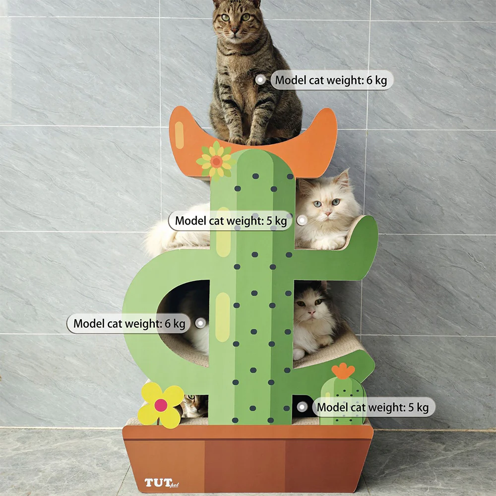 ZODIAC Cactus multi-layer Cat Scratcher 60x36x89cm - Image 5