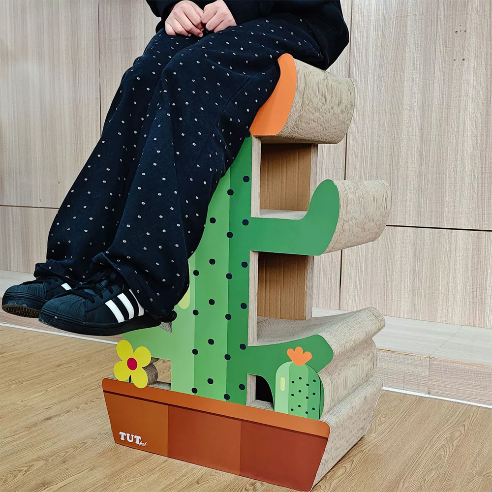 ZODIAC Cactus multi-layer Cat Scratcher 60x36x89cm - Image 6