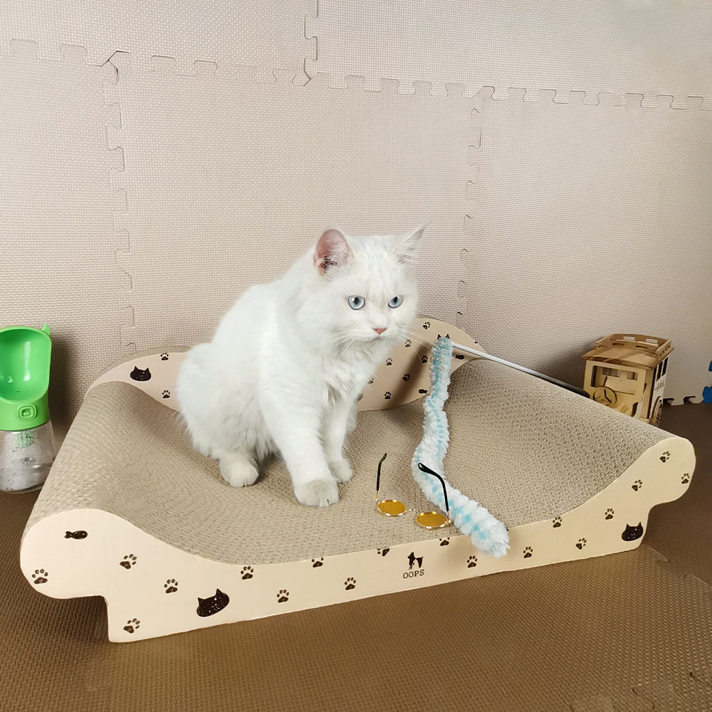 ZODIAC Cat White Printed Cat Scratcher - Image 2