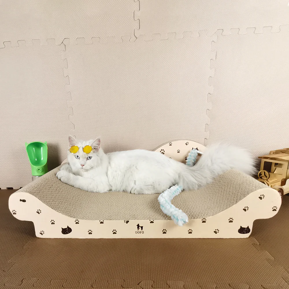 ZODIAC Cat White Printed Cat Scratcher - Image 3