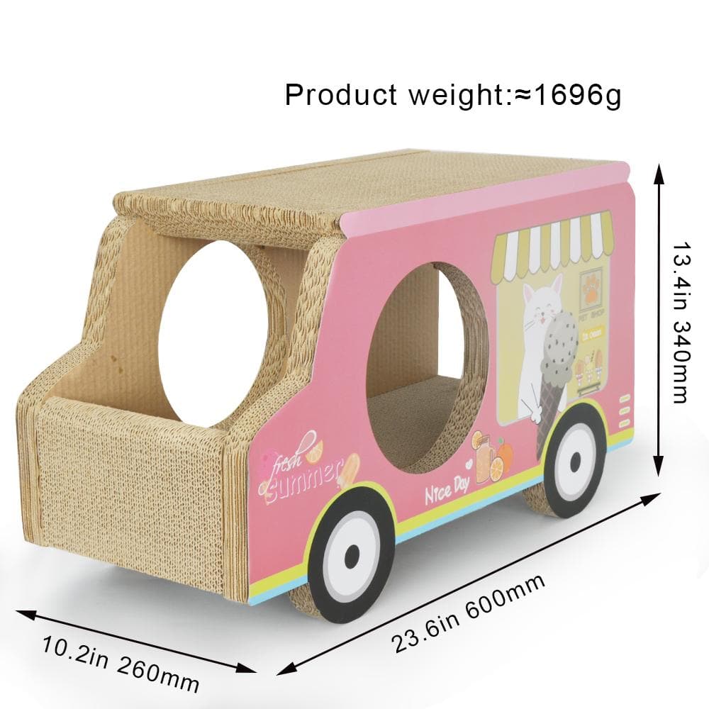 ZODIAC Pink Ice Cream Van Cat Scratchers - Image 2