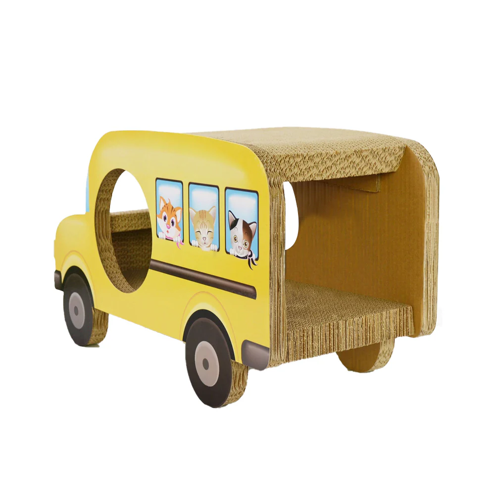 ZODIAC Yellow Bus Cat Scratcher - Image 2