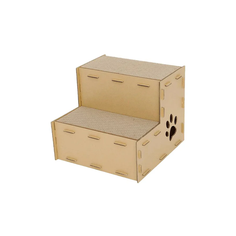 ZODIAC Double Layer Stairway House Corrugated Paper Cat Scratcher