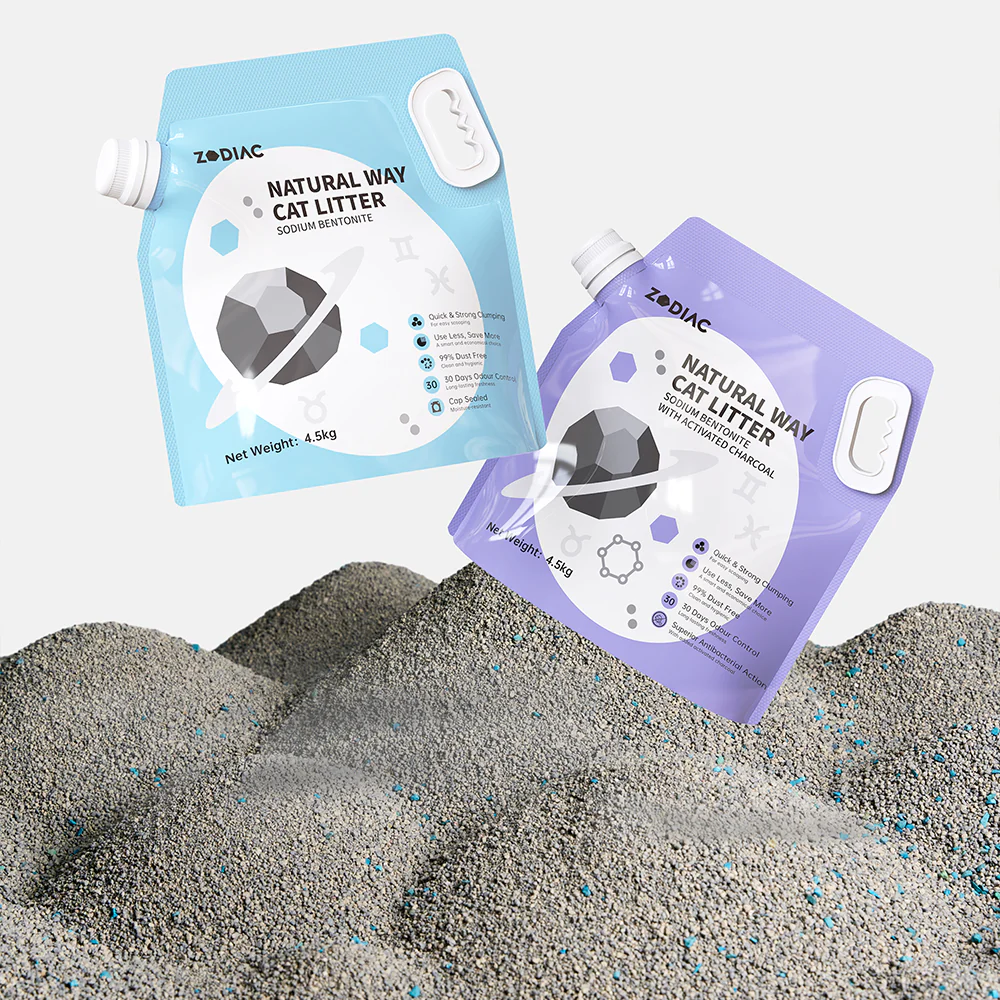 ZODIAC Natural Way Superfine Mineral Bentonite Cat Litter with Activated Charcoal - Image 3