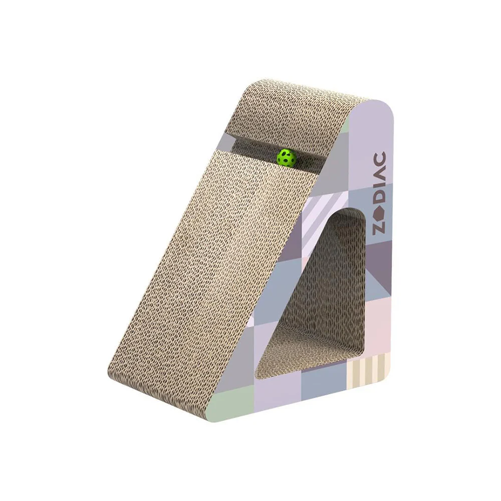 ZODIAC Moruya Triangle Cat Scratchers with Balls 27x27x37cm